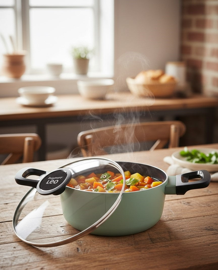 Cratita cu capac LEO BERGHOFF 2.9L, diametru 24 cm