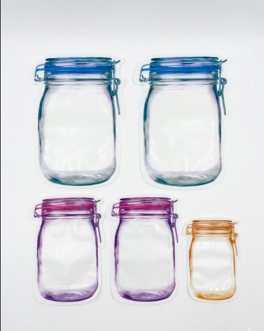 Set 10 pungi ziplock pentru depozitare, reutilizabile, Alpina