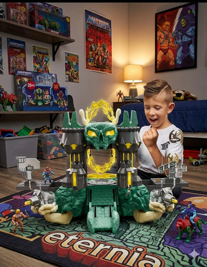 Set de joaca castelul Grayskull - he-man and the masters of the universe, cu sunete si lumini