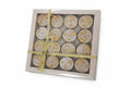 Set 16 lumanari pastila, Stele/Luna, Kcb auriu