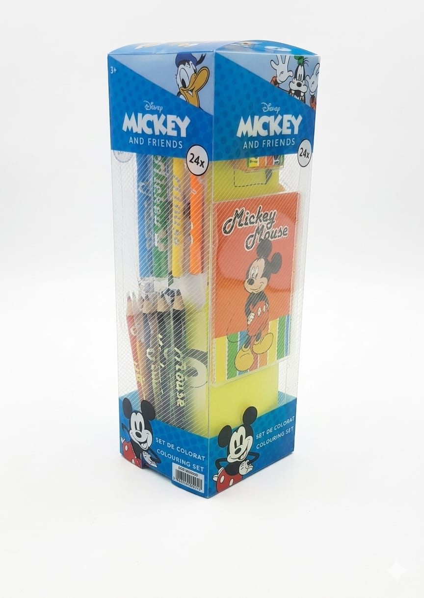 Set 24 piese pentru colorat Mickey Mouse