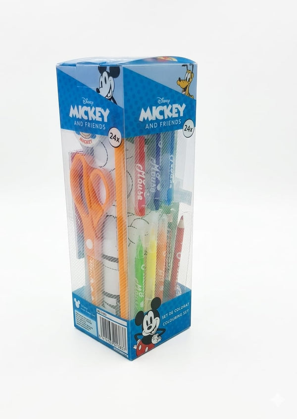 Set 24 piese pentru colorat Mickey Mouse