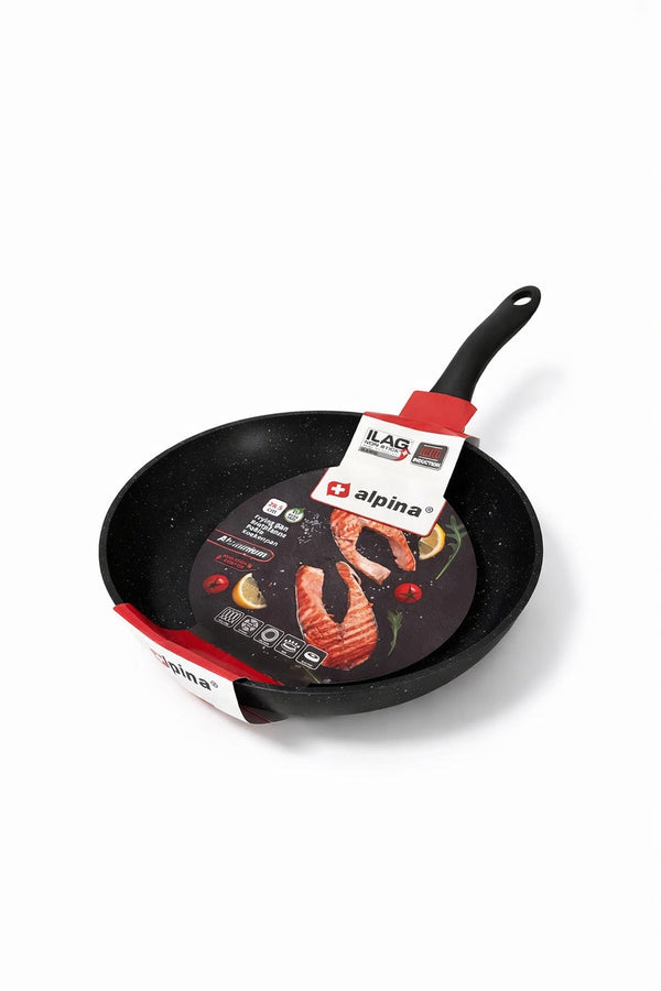 Tigaie din aluminiu 28cm, pentru toate tipurile de plite, Alpina