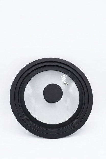 Capac de sticla cu margine de silicon, diametru 16/18/20 cm, Alpina