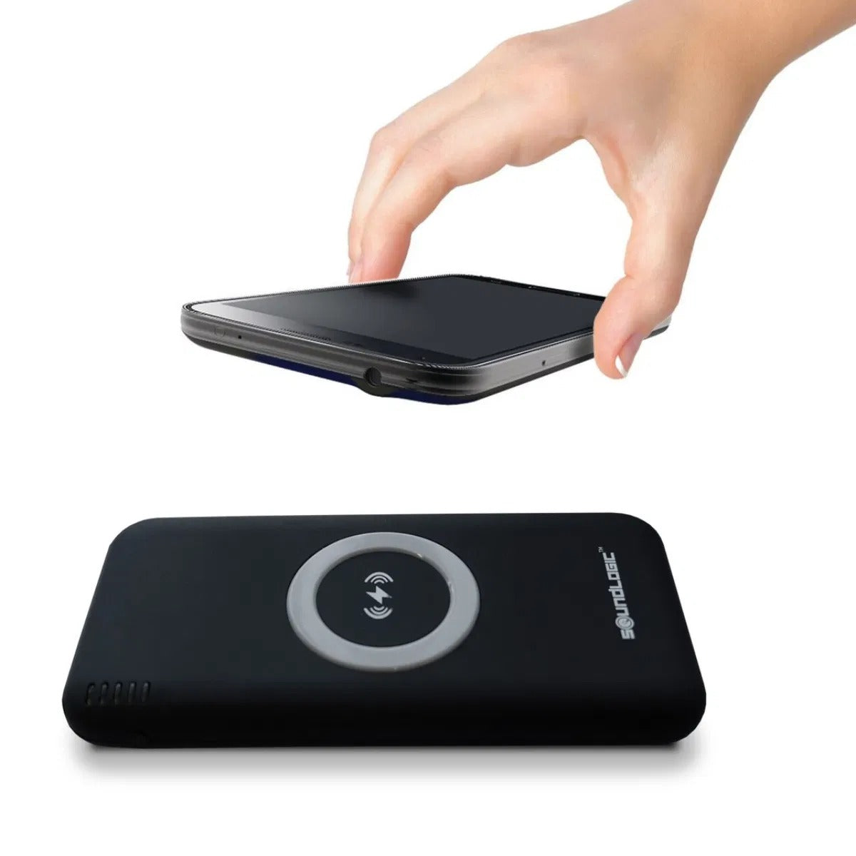 Baterie externa cu wireless qi soundlogic