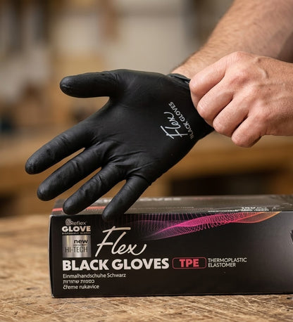 Set 100 manusi Black Gloves