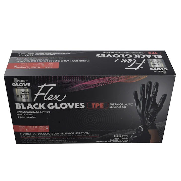 Set 100 manusi Black Gloves