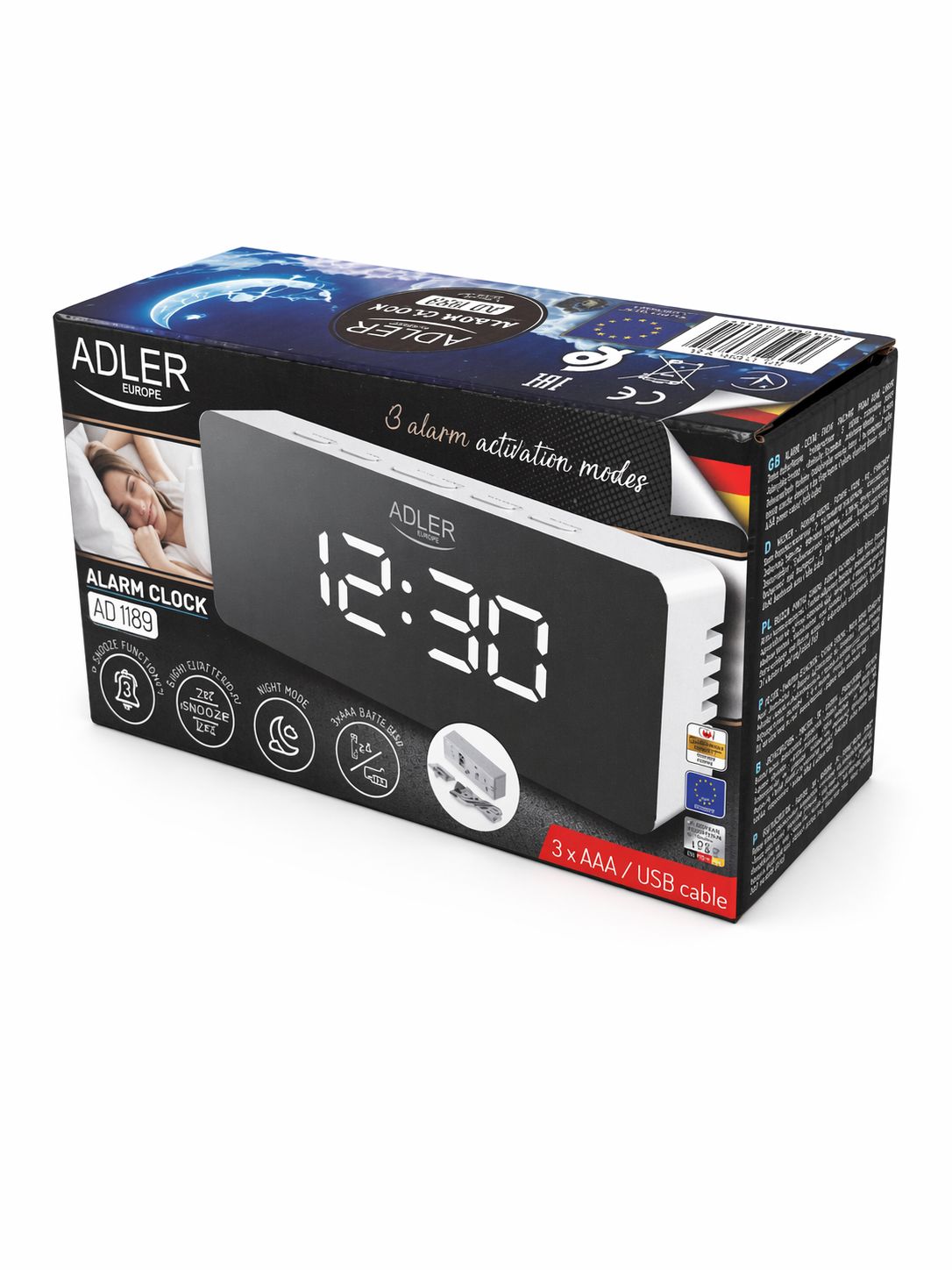 Ceas cu alarma AD 1189, Adler