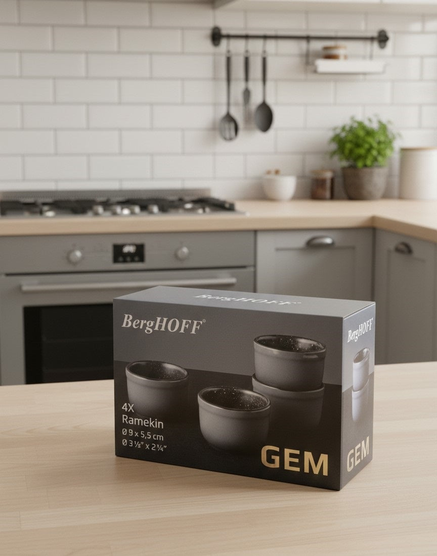 Set 4 forme pentru copt GEM BERGHOFF, 9 x 5.5 cm