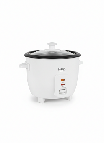 Aparat de gatit orez 0.6L Adler, AD 6418, Alb
