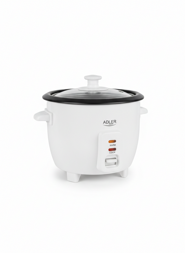 Aparat de gatit orez 0.6L Adler, AD 6418, Alb