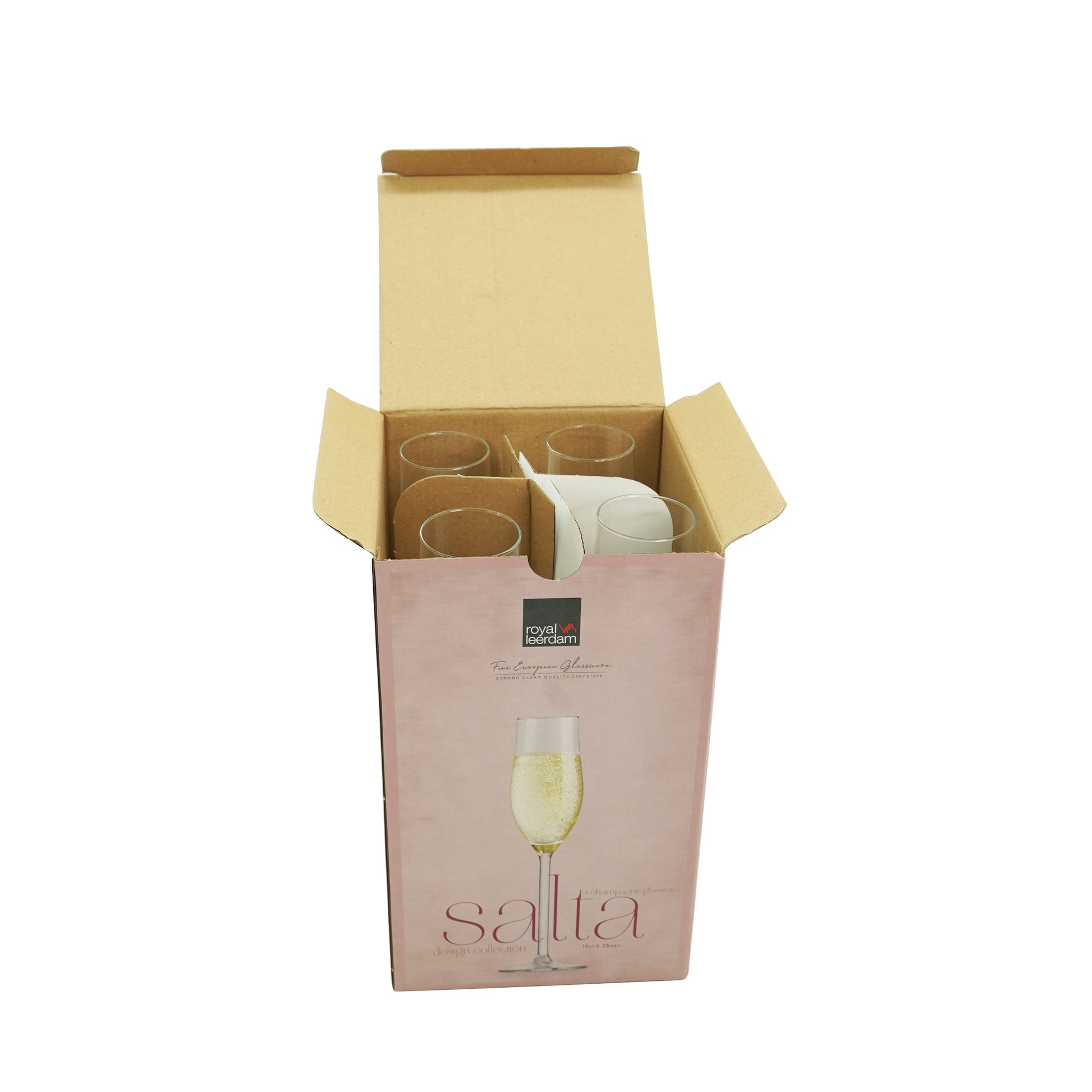 Set 4 pahare pentru sampanie salta royal leerdam 801712
