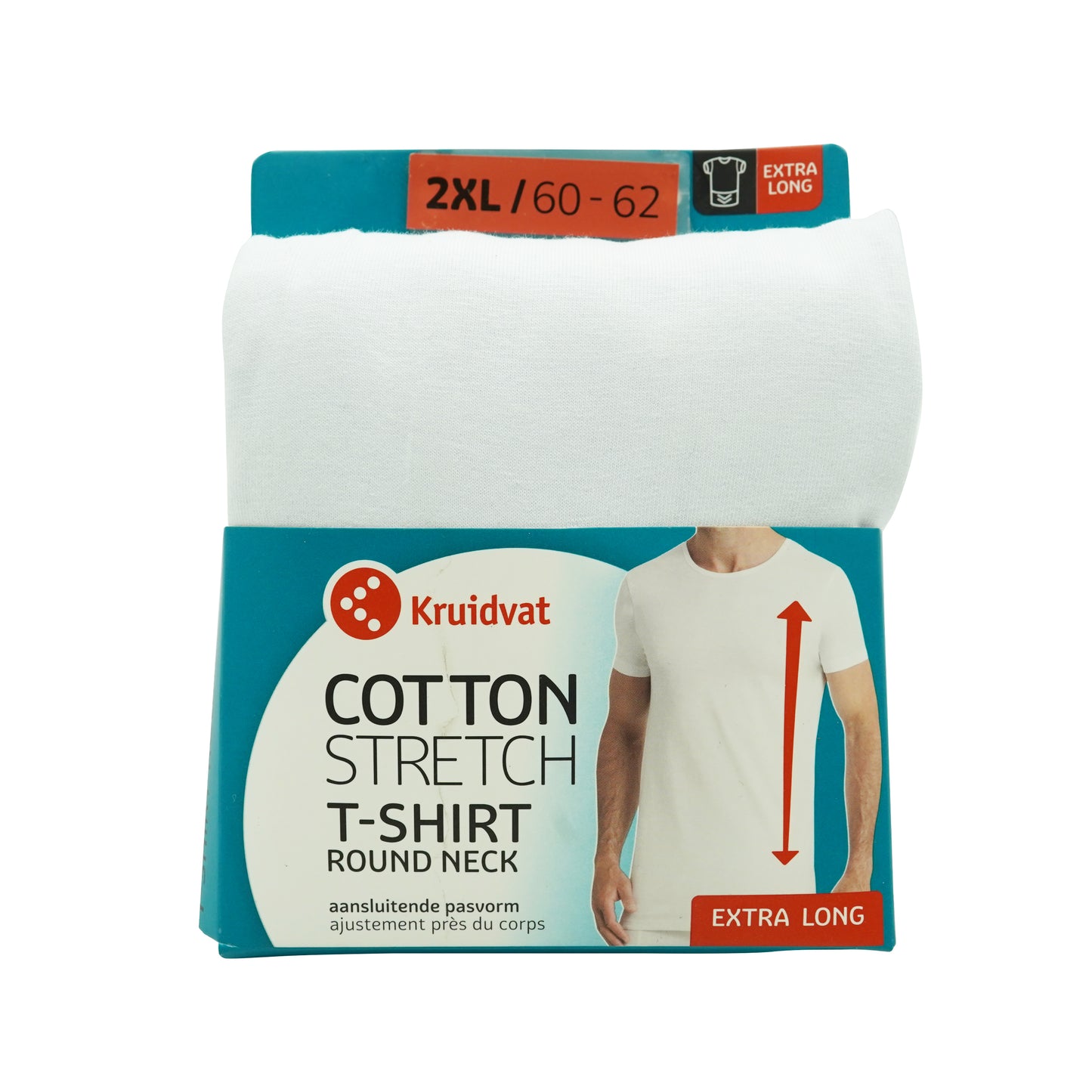 2XL-TRICOU COTTON STRECH EXTRA LONG KRUIDVAT