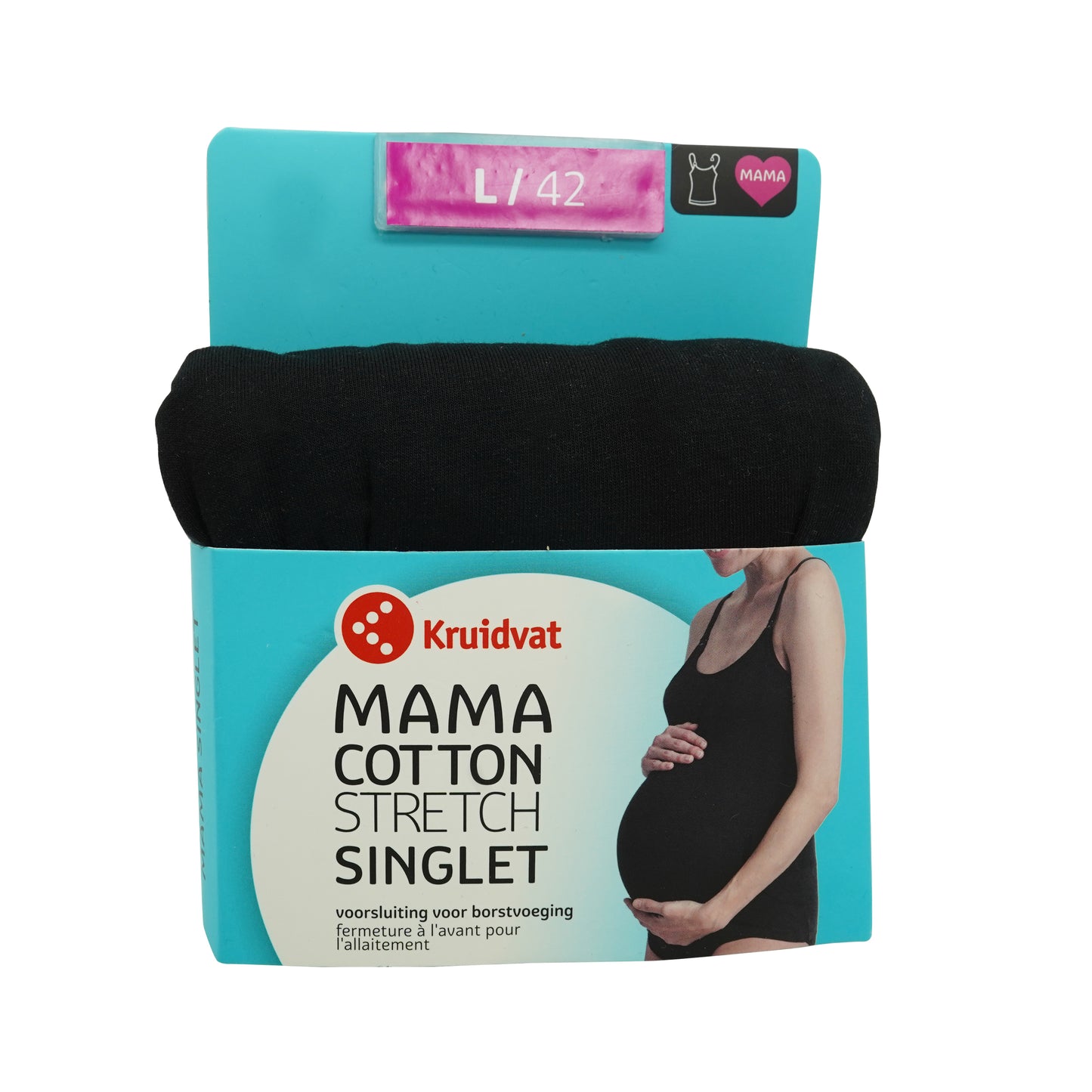 L-MAIOU PENTRU GRAVIDE COTTON STRECH SINGLET KRUIDVAT