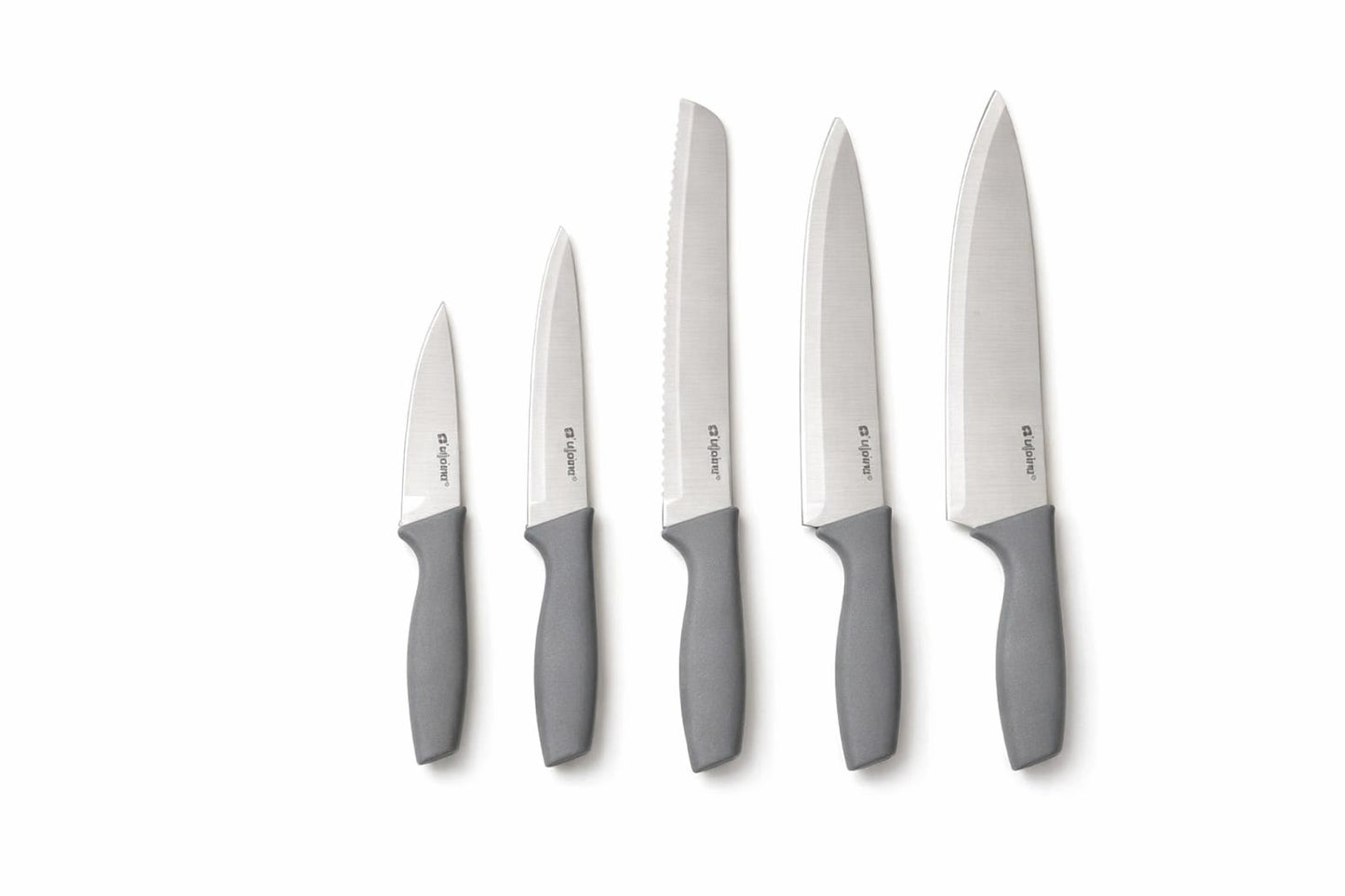 Set 5 cutite cu suport rotund, Alpina