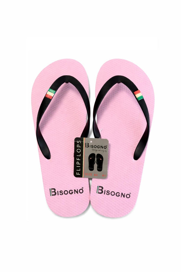 Slapi de plaja Bisogno, roz