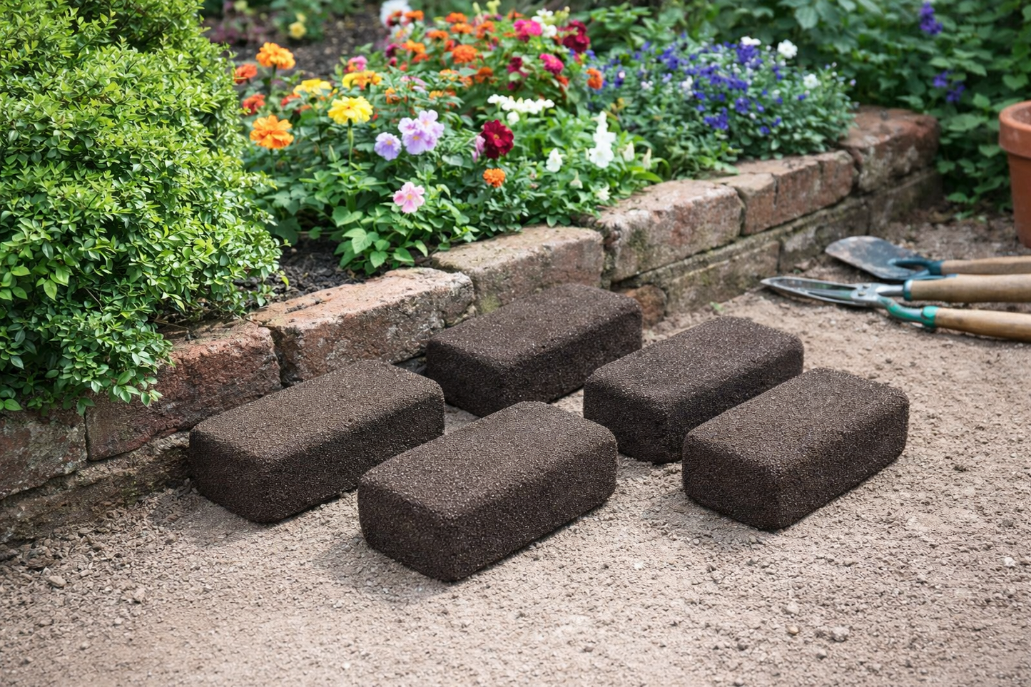 Set 2 caramizi abrazive decorative, 18x8x6 cm