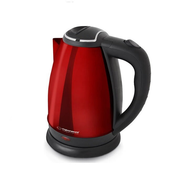Fierbator electric de apa 1.8L, inox, lucios, Munich, rosu