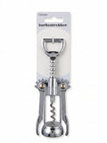 Tirbuson fluture din inox pentru desfacut sticle Blokker, deschizator dopuri de pluta si capace metalice, argintiu