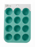 Tava silicon pentru 12 muffins si cupcakes – forma antiaderenta, flexibila, reutilizabila