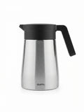 Cafetieră / Cana termos izotermă Gusto Grant, otel Inoxidabil, 1 litru, mentine cald 12 h/rece 18 h, antipurgare, gri/inox