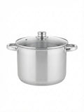 Oala inox premium 9 litri – ideala pentru supe și gatire intensiva (compatibila inductie)