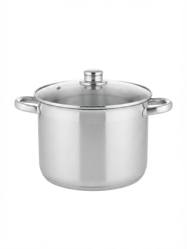 Oala inox premium 9 litri – ideala pentru supe și gatire intensiva (compatibila inductie)
