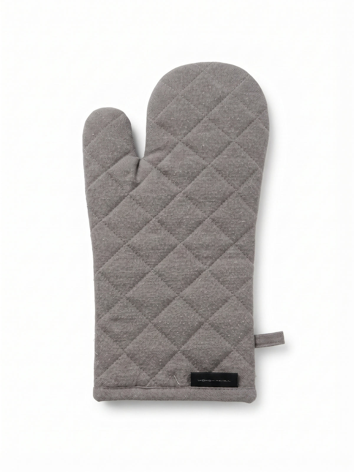 Manusa de bucatarie din bumbac organic, 19.5 x 28 cm, model Chambray gri