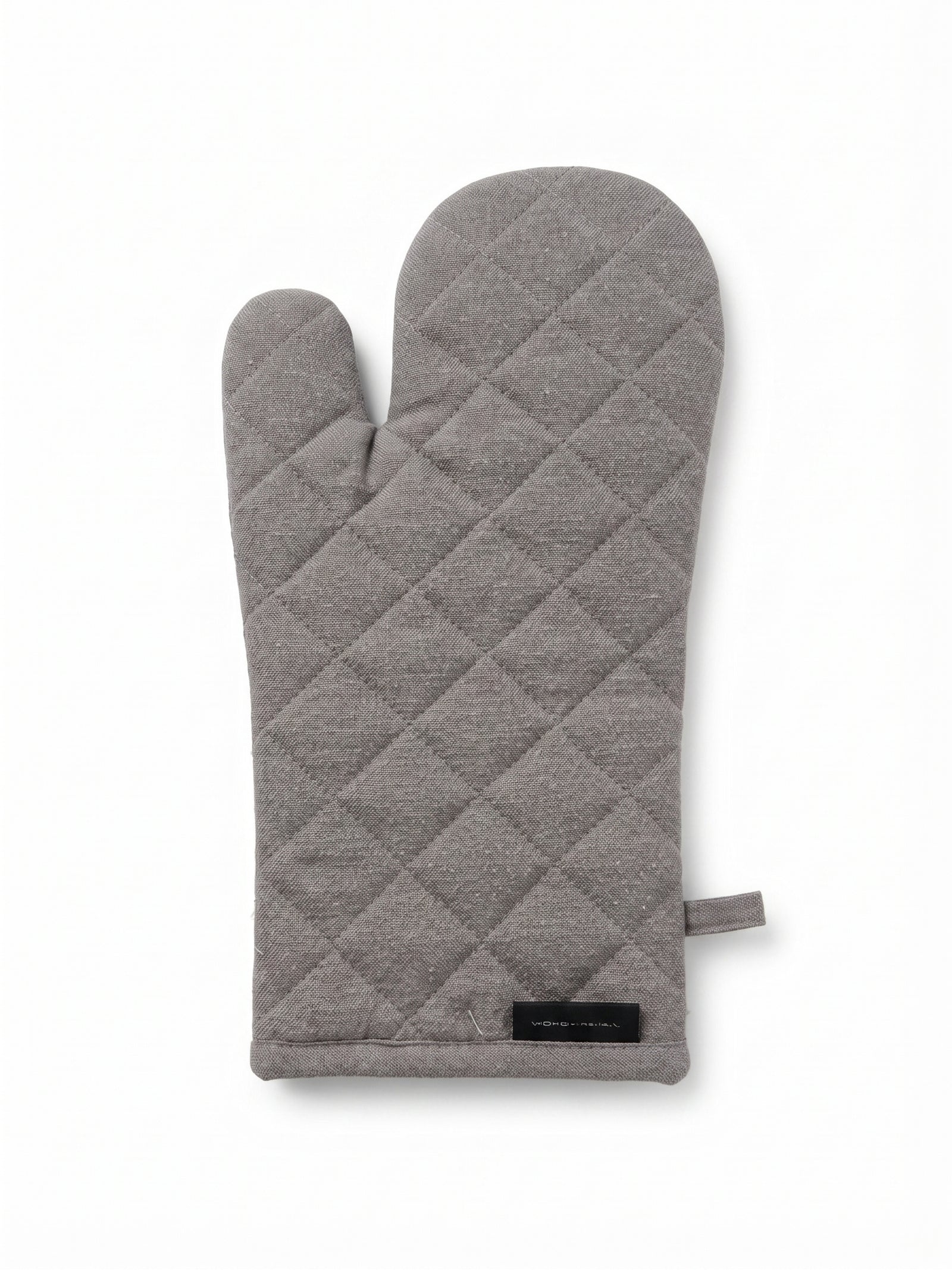 Manusa de bucatarie din bumbac organic, 19.5 x 28 cm, model Chambray gri