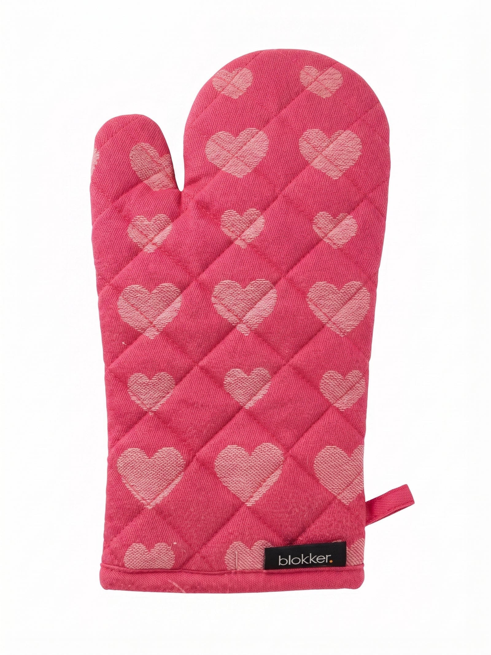 Manusa de bucatarie din bumbac organic cu inimi, 19.5 x 28 cm, model Hartjes