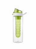 Sticla sport pentru apa cu infuzor de fructe Remalux, 1000 ml., verde/alb, plastic rezistent