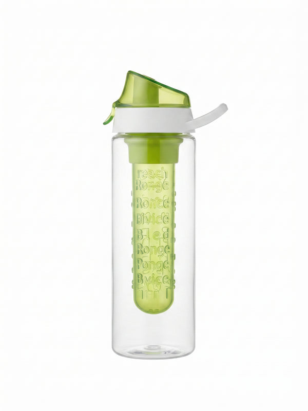 Sticla sport pentru apa cu infuzor de fructe Remalux, 1000 ml., verde/alb, plastic rezistent