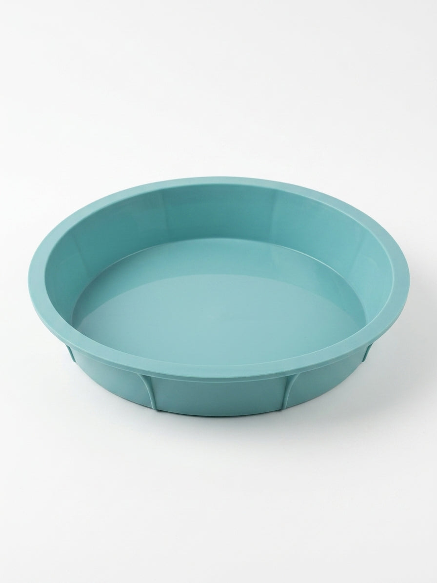 Forma de copt din silicon pentru tarte si prajituri, 25 x 4.5 cm, turquoise