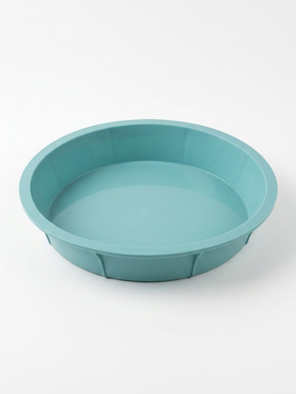 Forma de copt din silicon pentru tarte si prajituri, 25 x 4.5 cm, turquoise