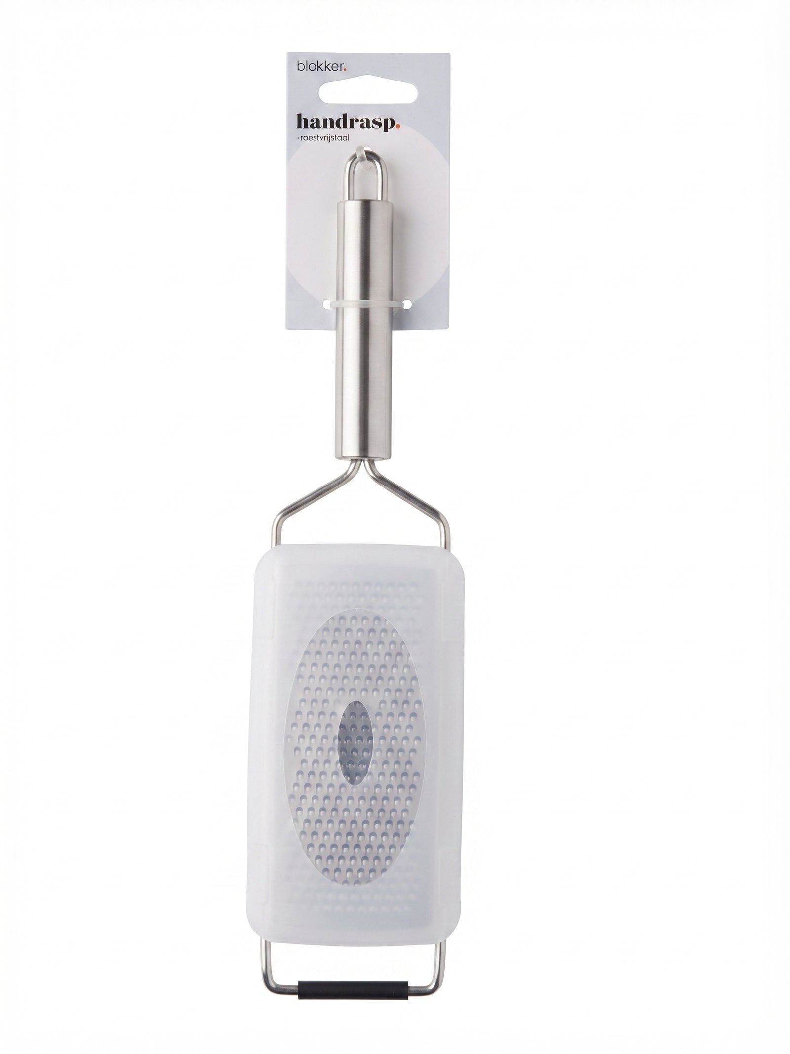 Razatoare manuala de mana Blokker, inox, cu capac de protectie si maner ergonomic, razatoare pentru branzeturi, legume si citrice