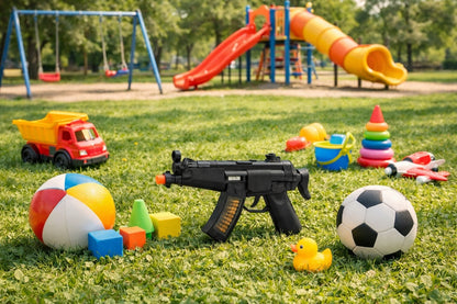 Pusca de jucarie mp 5 rattle flint gun pentru copii