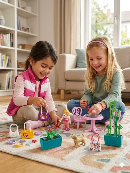 Set playmobil 70593 city life fashion store - jucarie interactiva cu 60 accesorii si figurine