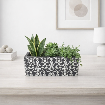 Jardiniera decorativa din ceramica, 20x9x10 cm, Ghihada