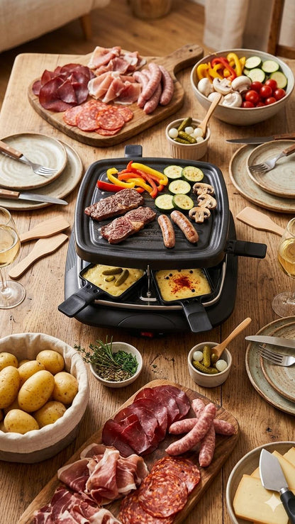 Gratar reclette pentru 4 persoane, Bimar, 700W
