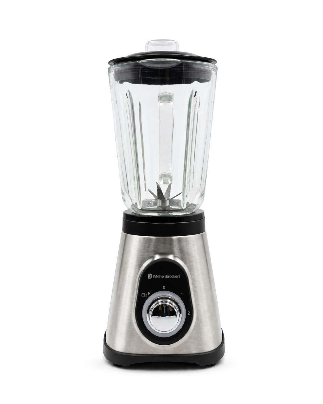 Blender inox cu recipient de sticla 1.5L, KitchenBrothers