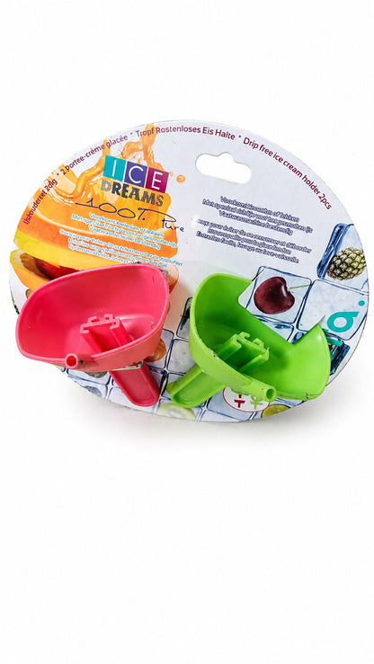 Suport înghețată pentru copii fără cornet – Ice Dreams, anti-picurare, set 2 bucăți