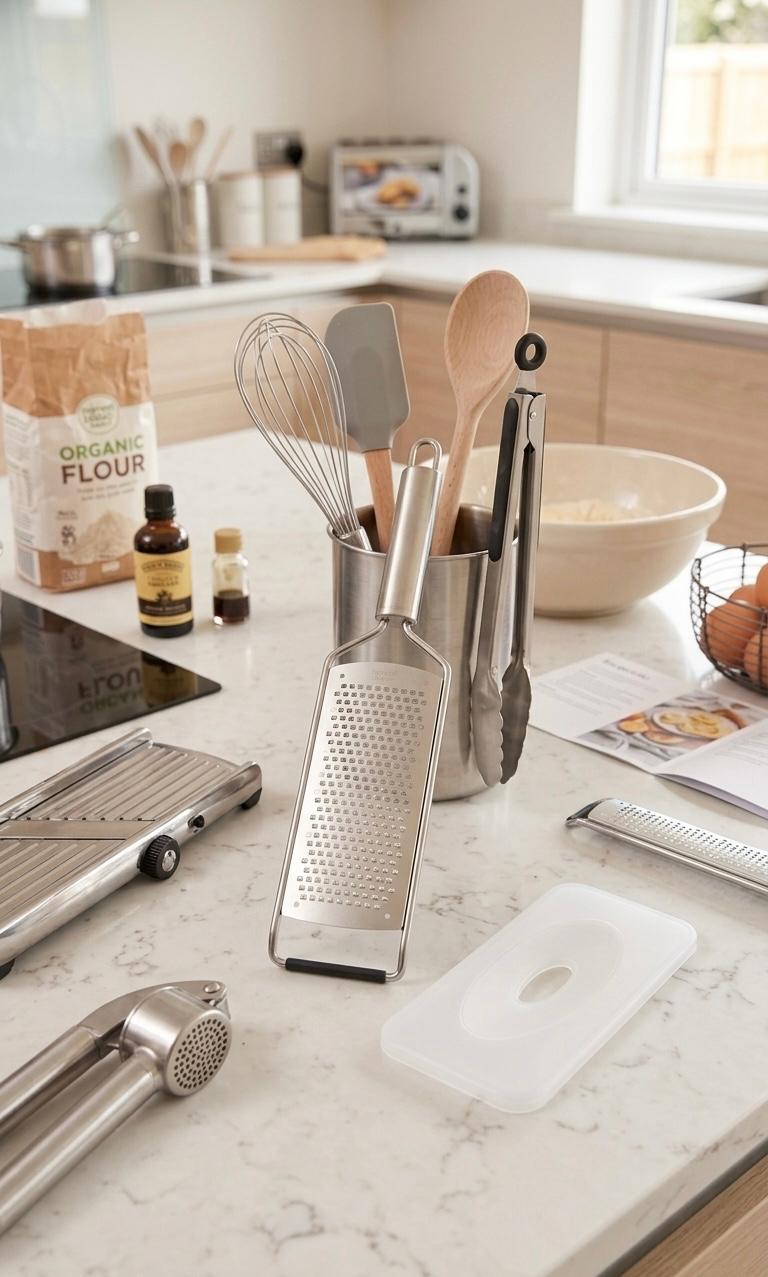 Razatoare profesionala tip raspa din inox pentru citrice, branzeturi și ciocolata, cu protectie inclusa și maner ergonomic, Blokker