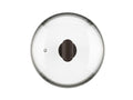 Capac din sticla termorezistenta, diametru 24 cm., maner eco-friendly, Green Ray