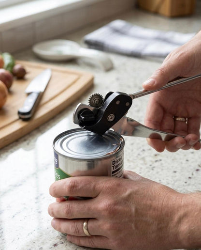 Desfacator de conserve universal din otel inoxidabil – clasicul ergonomic „Cuisine”