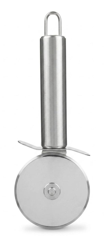 Taietor (cutit) de pizza profesional Blokker din inox – rulou pentru feliere rapida, maner ergonomic, argintiu