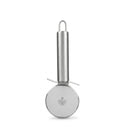 Taietor (cutit) de pizza profesional Blokker din inox – rulou pentru feliere rapida, maner ergonomic, argintiu