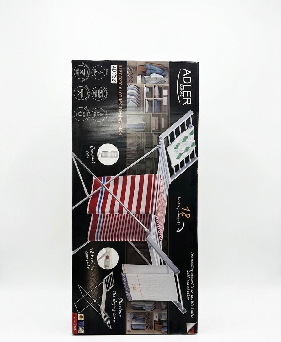 Uscator de rufe electric pliabil Adler AD 7821 – 220W, 18 elemente de incalzire
