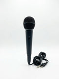 Microfon cu fir, conector Jack 3.5mm și 6.3mm, lungime cablu 2m, functie plug and play, negru