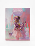 Set costume cu baloane din folie princess, AVEC – aripi fluture, bagheta și coroana pentru copii