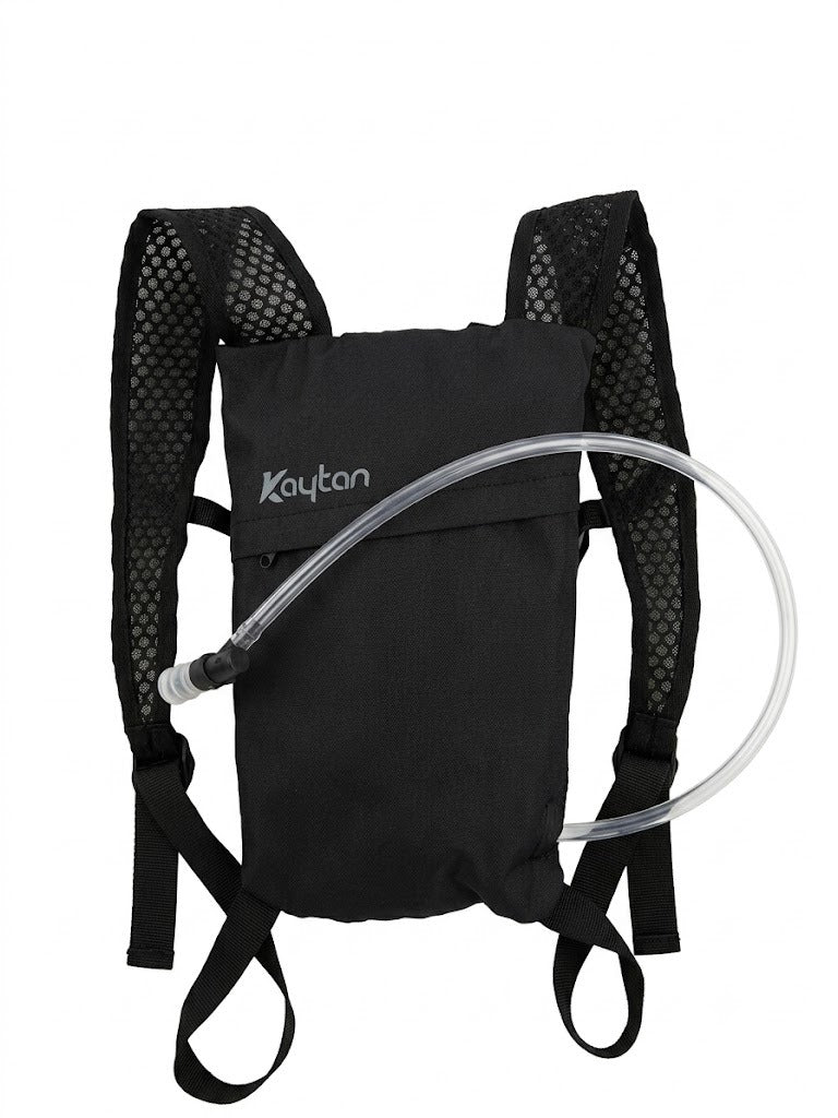 Rucsac de hidratare kaytan sports, capacitate 1 litru, buzunar cu fermoar și bretele reglabile, negru